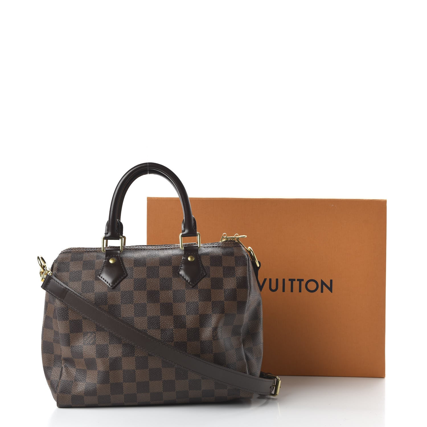 Louis Vuitton Damier Ebene Speedy Bandouliere 25 11 of 11