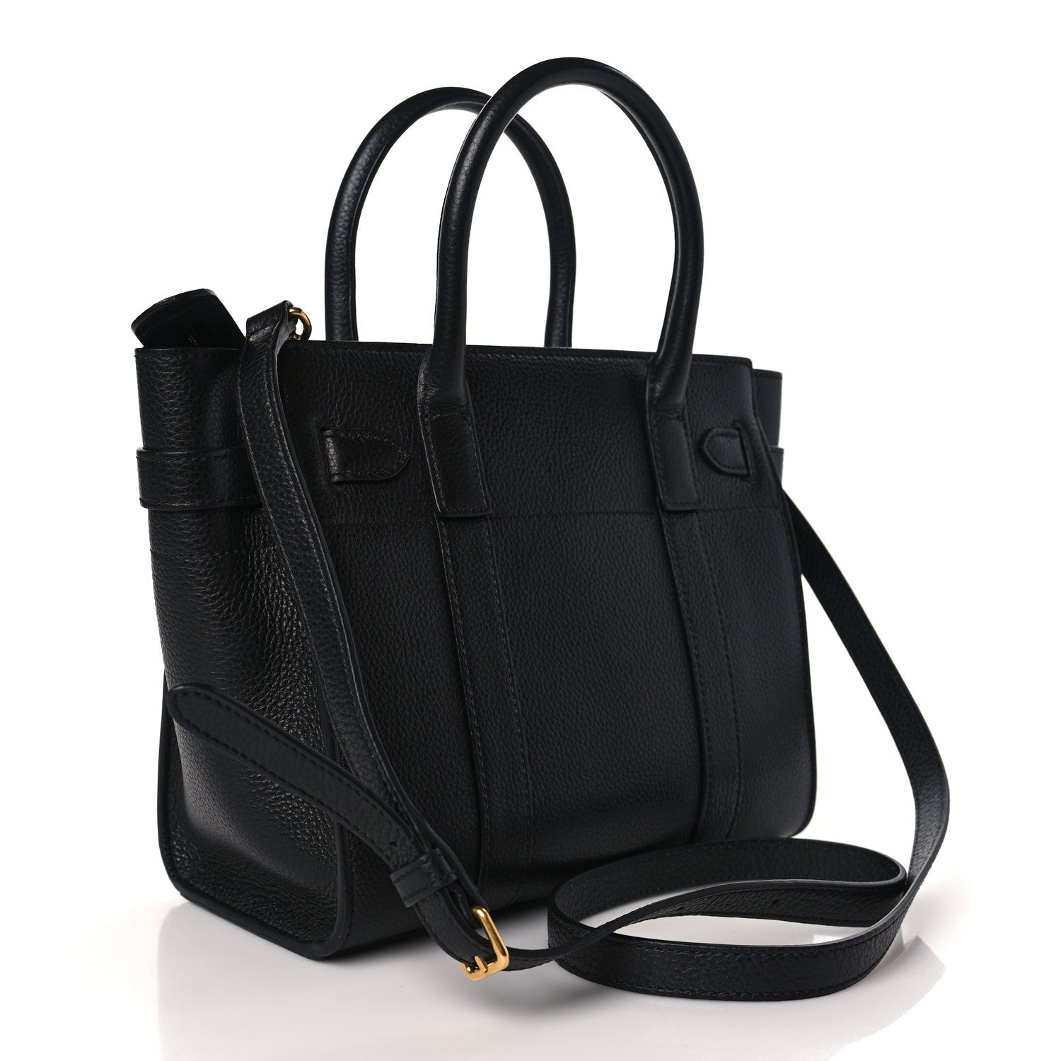 Mulberry Small Classic Grain Mini Zipped Bayswater Black 3 of 8