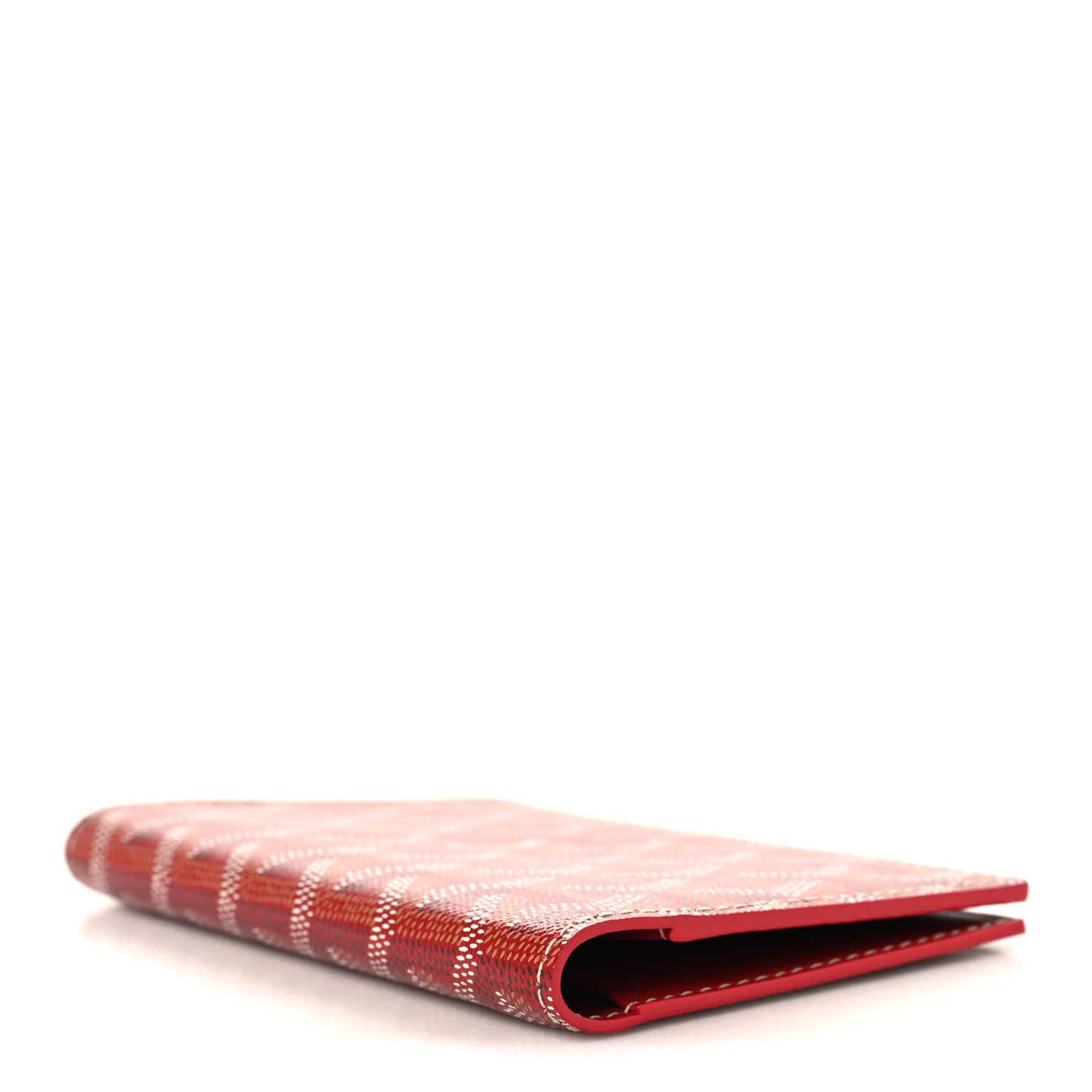 Goyardine Grenelle Passport Wallet Red