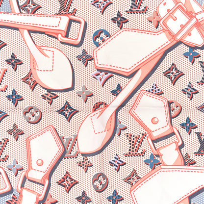 Louis Vuitton Silk Pop Monogram Scarf Rose Pop 2 of 4
