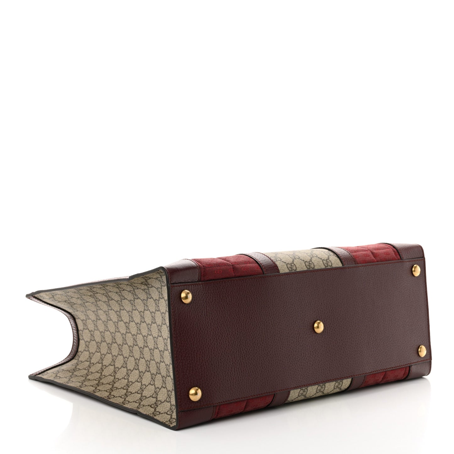 Monogram GG Mignon Textured Dollar Calfskin GG Supreme Monogram Quilted Mini GG Large Tote Bag Burgundy Beige Ebony