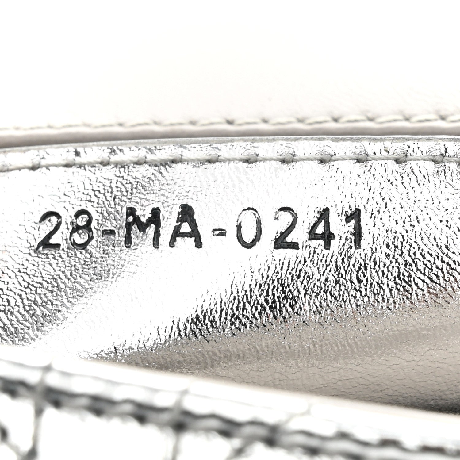 Christian Dior Metallic Calfskin Cannage Medium Caro Bag Argent 7 of 13