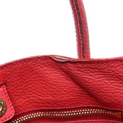Prada Vitello Daino Tote Rosso 20 of 41