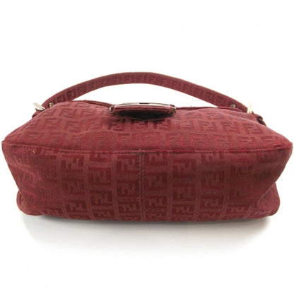 Fendi Zucchino Baguette Burgundy 4 of 12