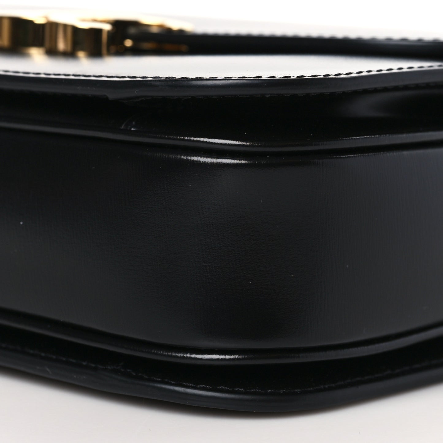 Shiny Calfskin Medium Triomphe Black