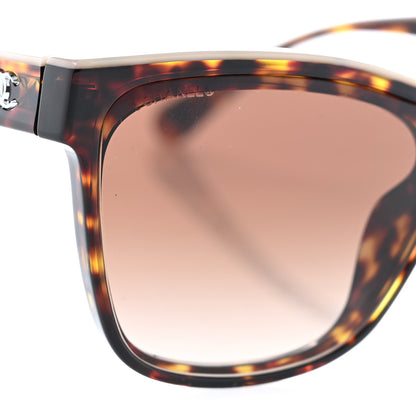 Chanel Acetate Logo Shield Sunglasses 5418-A Tortoise 7 of 8