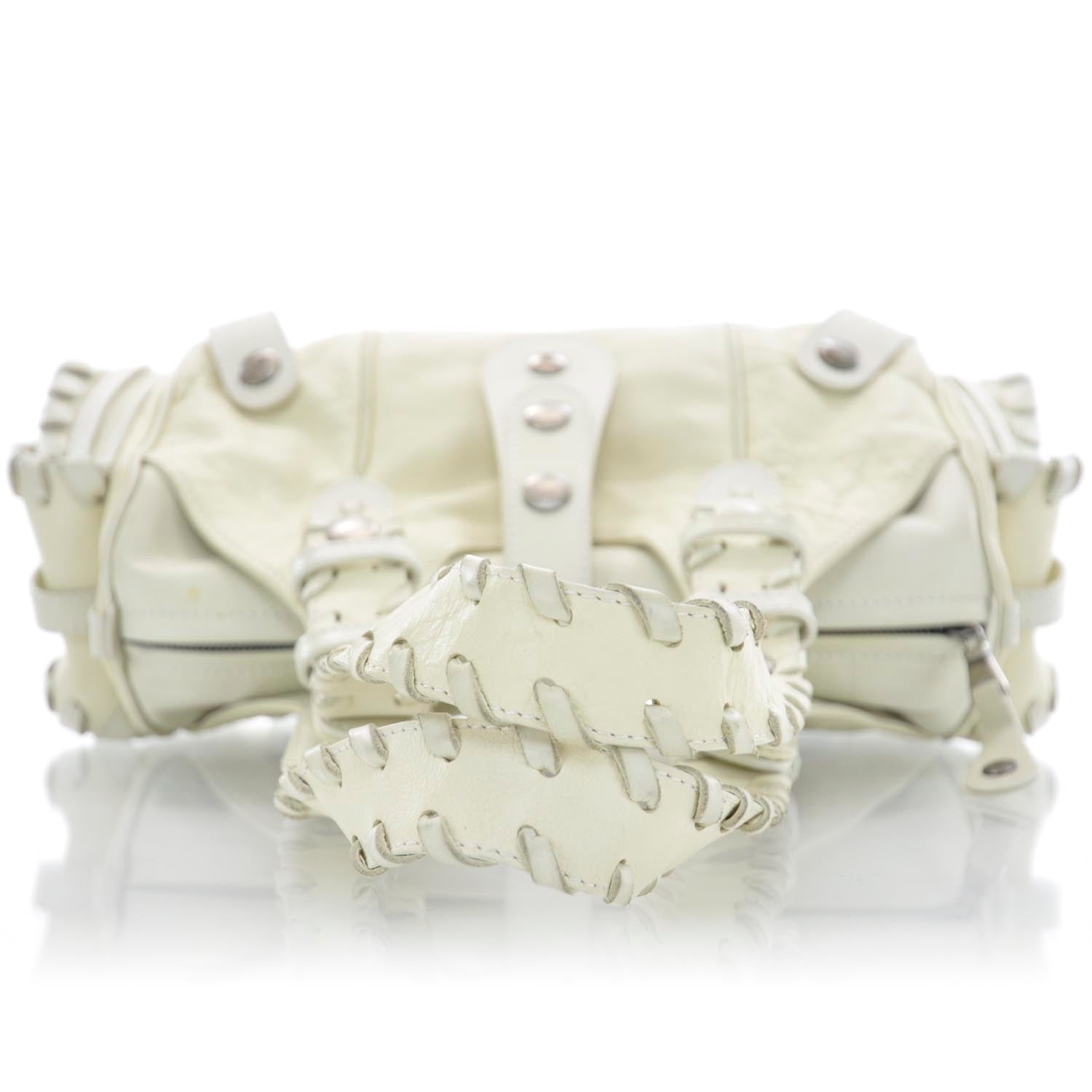 Chloe Calfskin Silverado Shoulder Bag Ivory 5 of 9