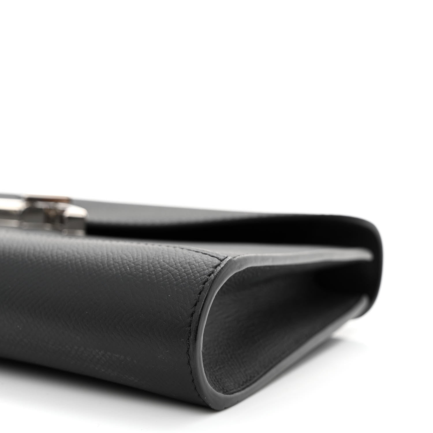 Moynat Carat Calfskin Gabrielle Clutch Black 10 of 10