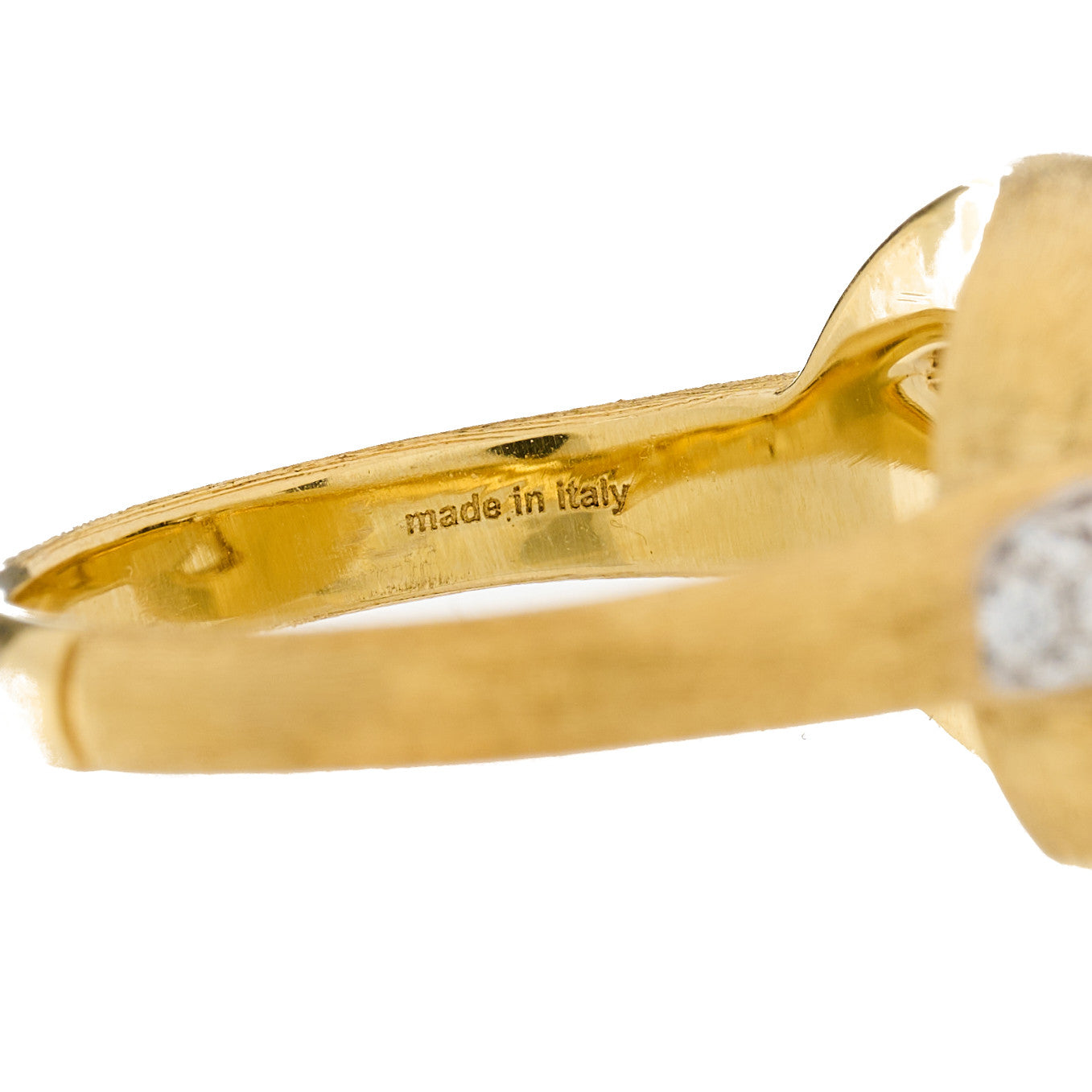 Marco Bicego 18K Yellow White Gold Diamond Lucia Ring 55 7.25 5 of 5