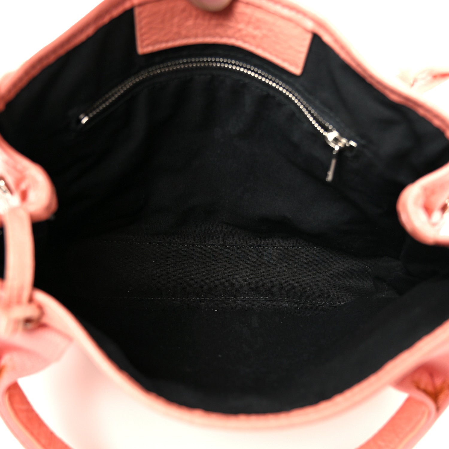Balenciaga Agneau Stadio Ruban Viscose Navy Cabas XS Rose Ballerine 5 of 10