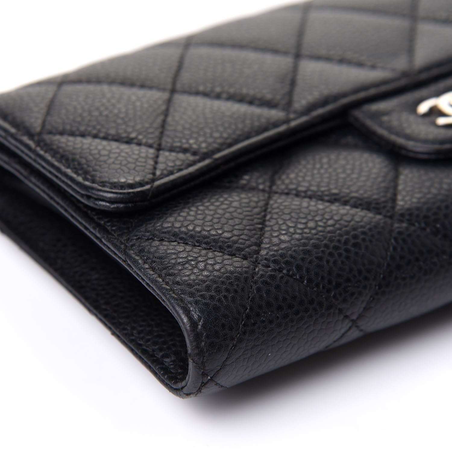 Chanel Caviar Quilted Large Flap Wallet Black 9 of 11