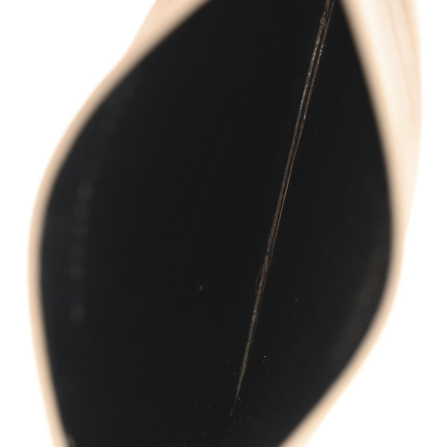 Grain De Poudre Matelasse Chevron Monogram Credit Card Case Dark Beige