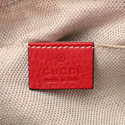Gucci Pebbled Calfskin Small Soho Disco Bag Tabasco Red 6 of 11