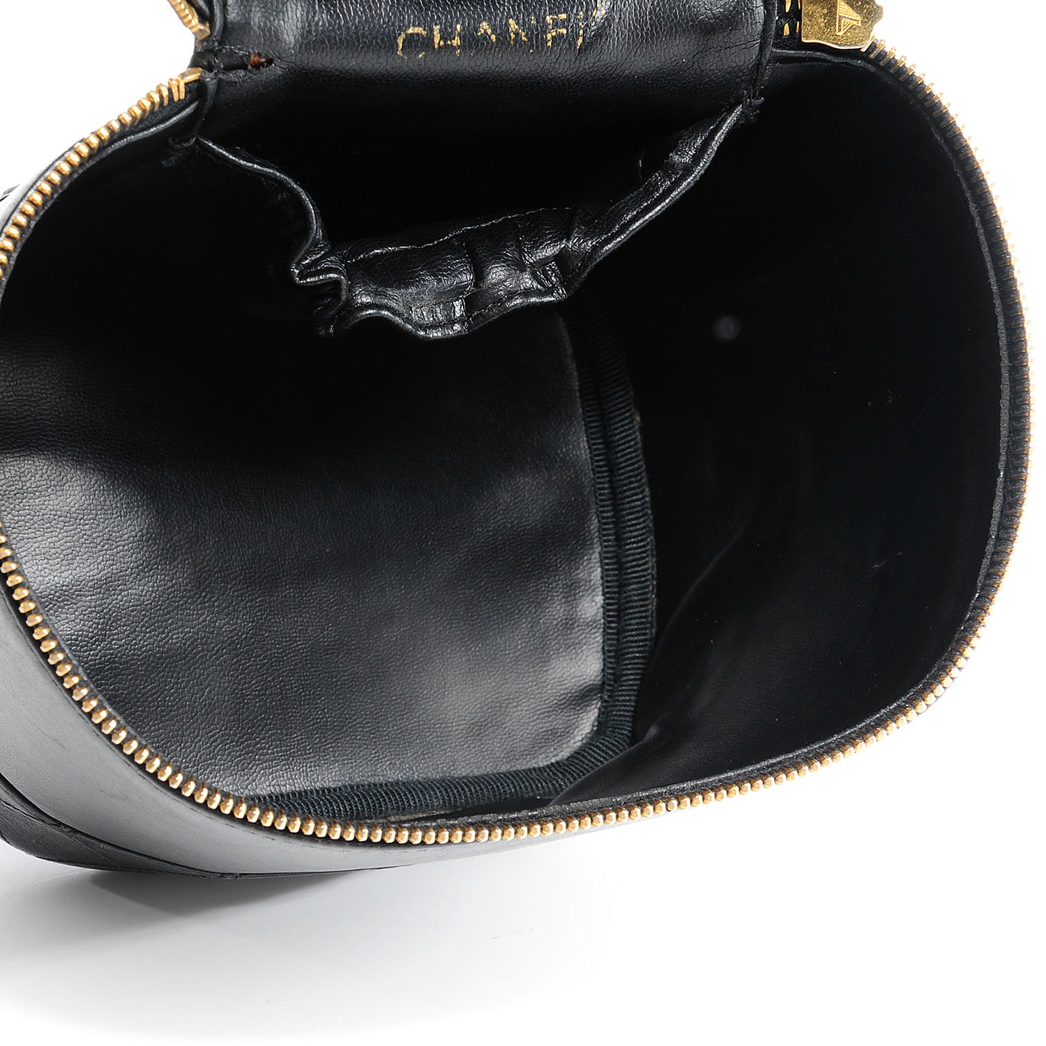 Chanel Lambskin Vanity Cosmetic Bag Black 5 of 7