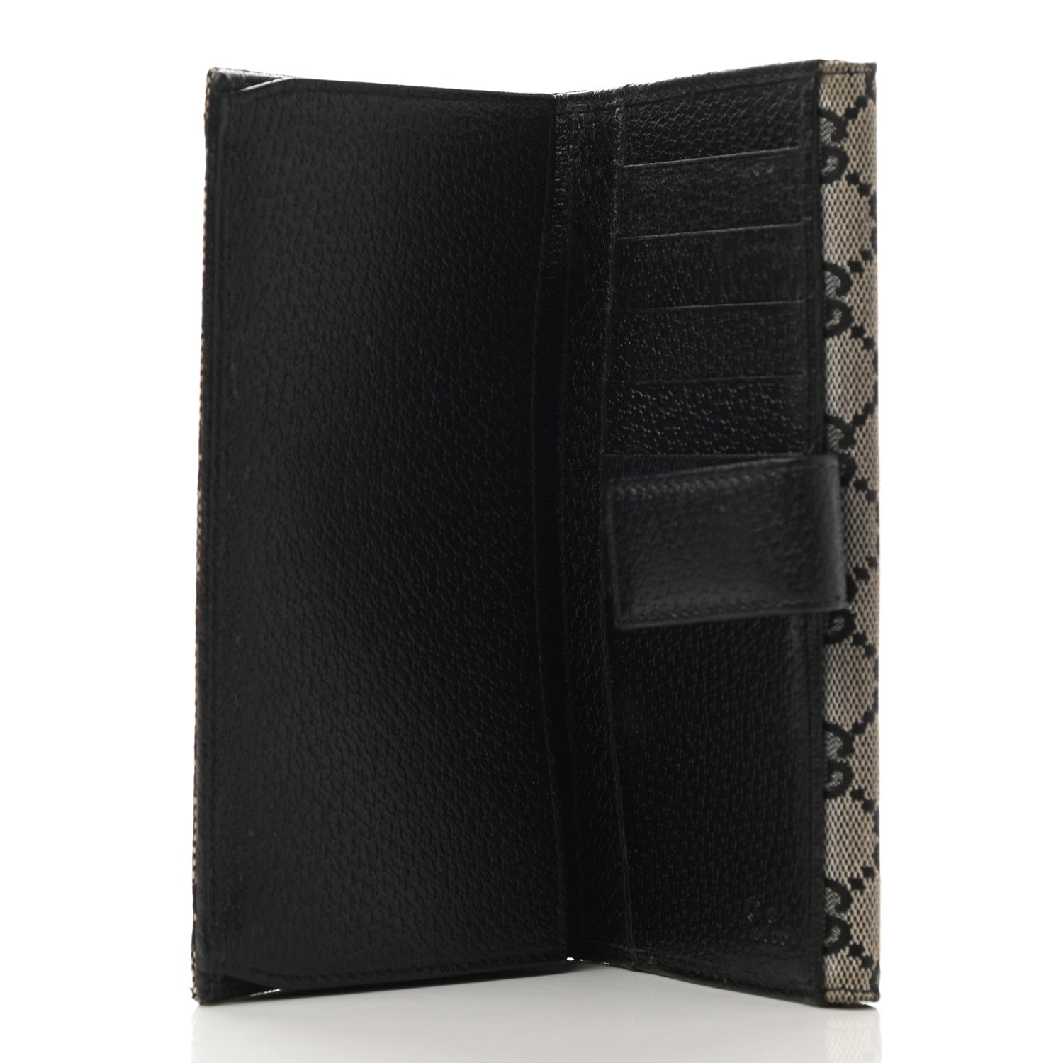 Gucci Monogram Eclipse Continental Flap Wallet Beige Blue 5 of 9