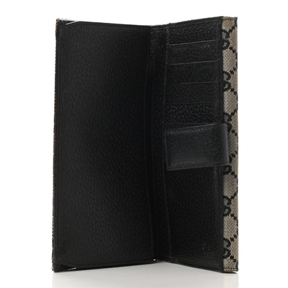 Gucci Monogram Eclipse Continental Flap Wallet Beige Blue 5 of 9