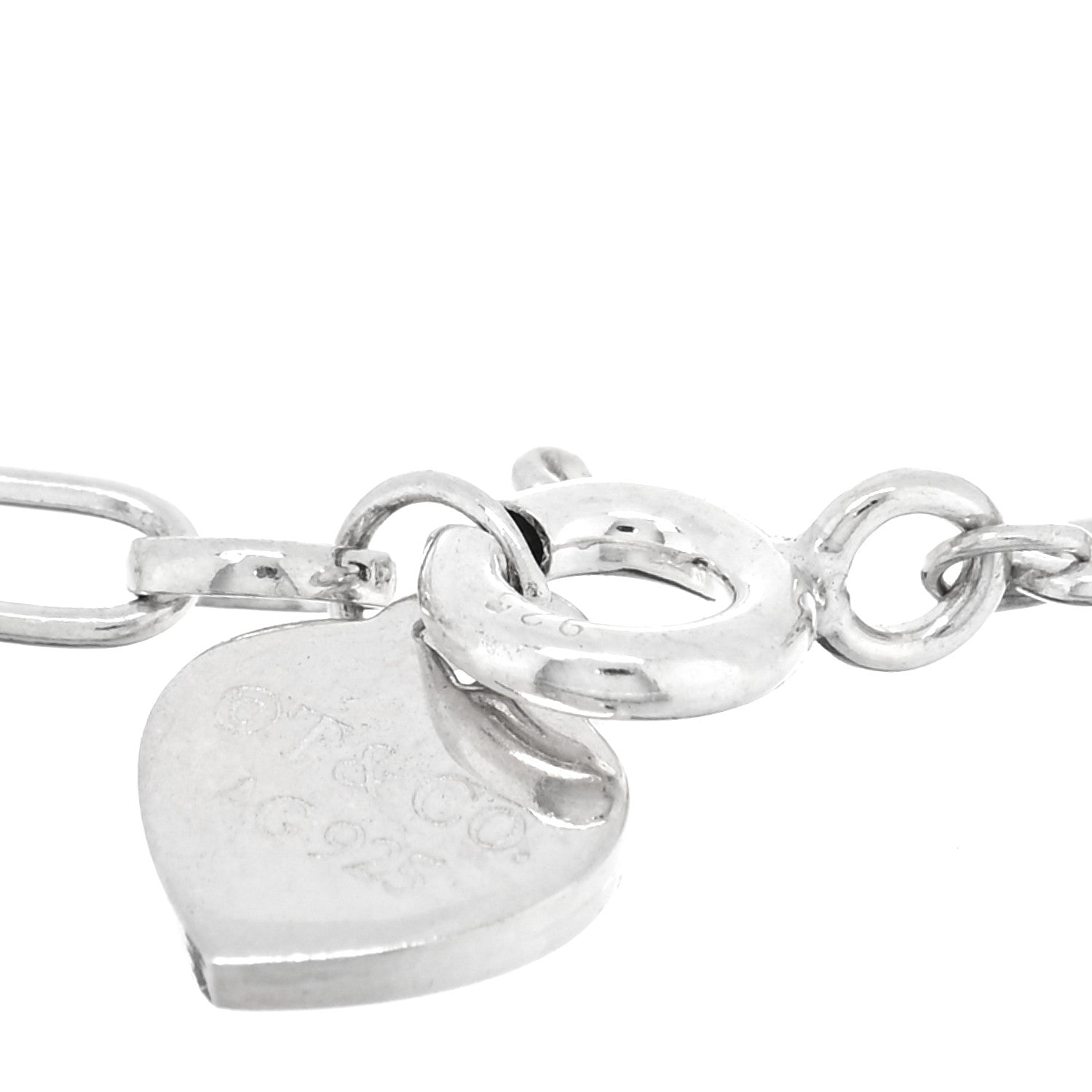 Tiffany Sterling Silver Enamel Love Notes Logo Charm Bracelet Blue 3 of 4