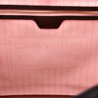 Louis Vuitton Damier Ebene Neo Neverfull MM Rose Ballerine 10 of 12