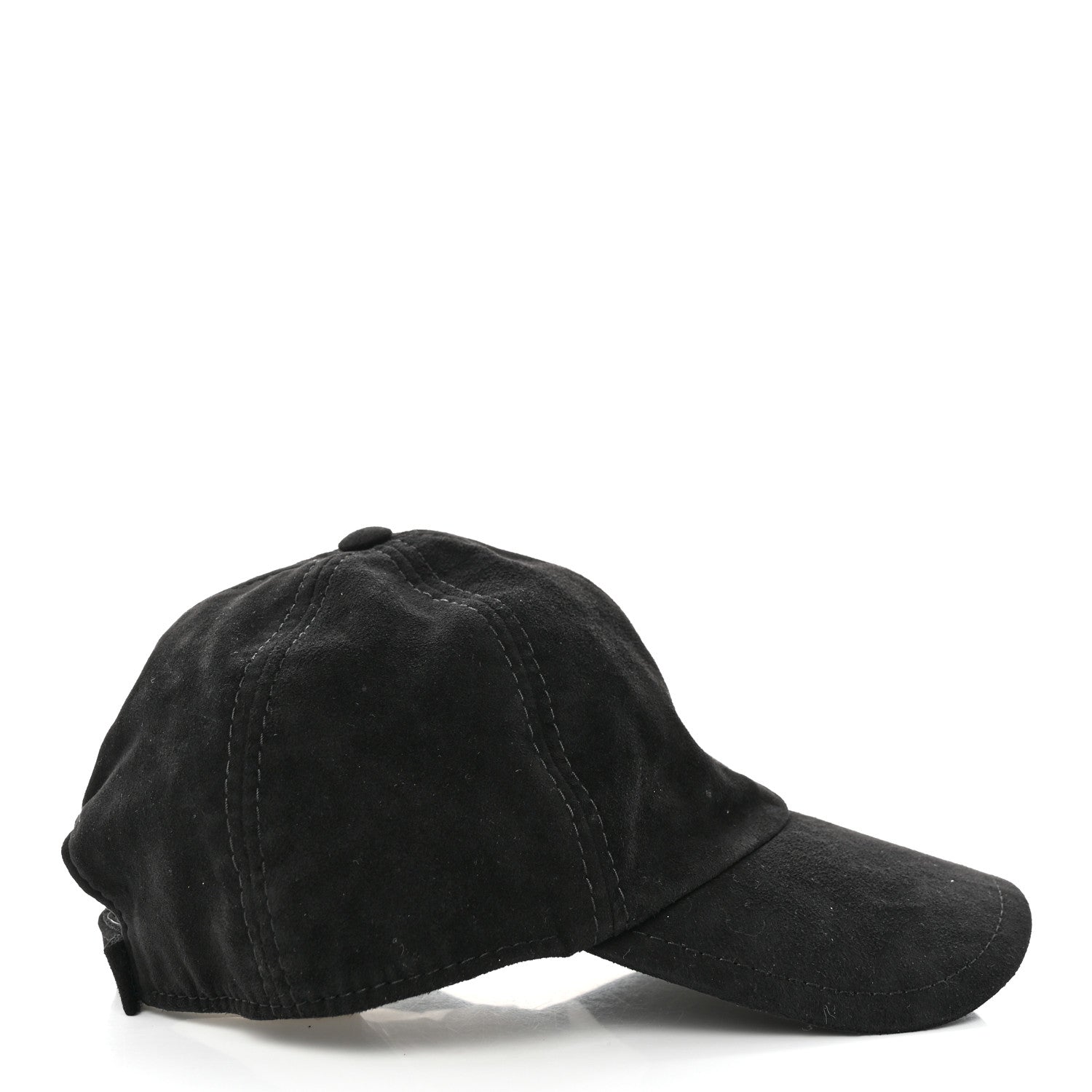 Chanel Suede Goatskin CC Cap Hat Black 4 of 7