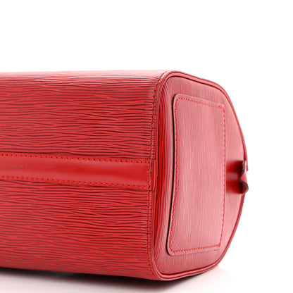 Louis Vuitton Epi Speedy 25 Castillan Red 10 of 11
