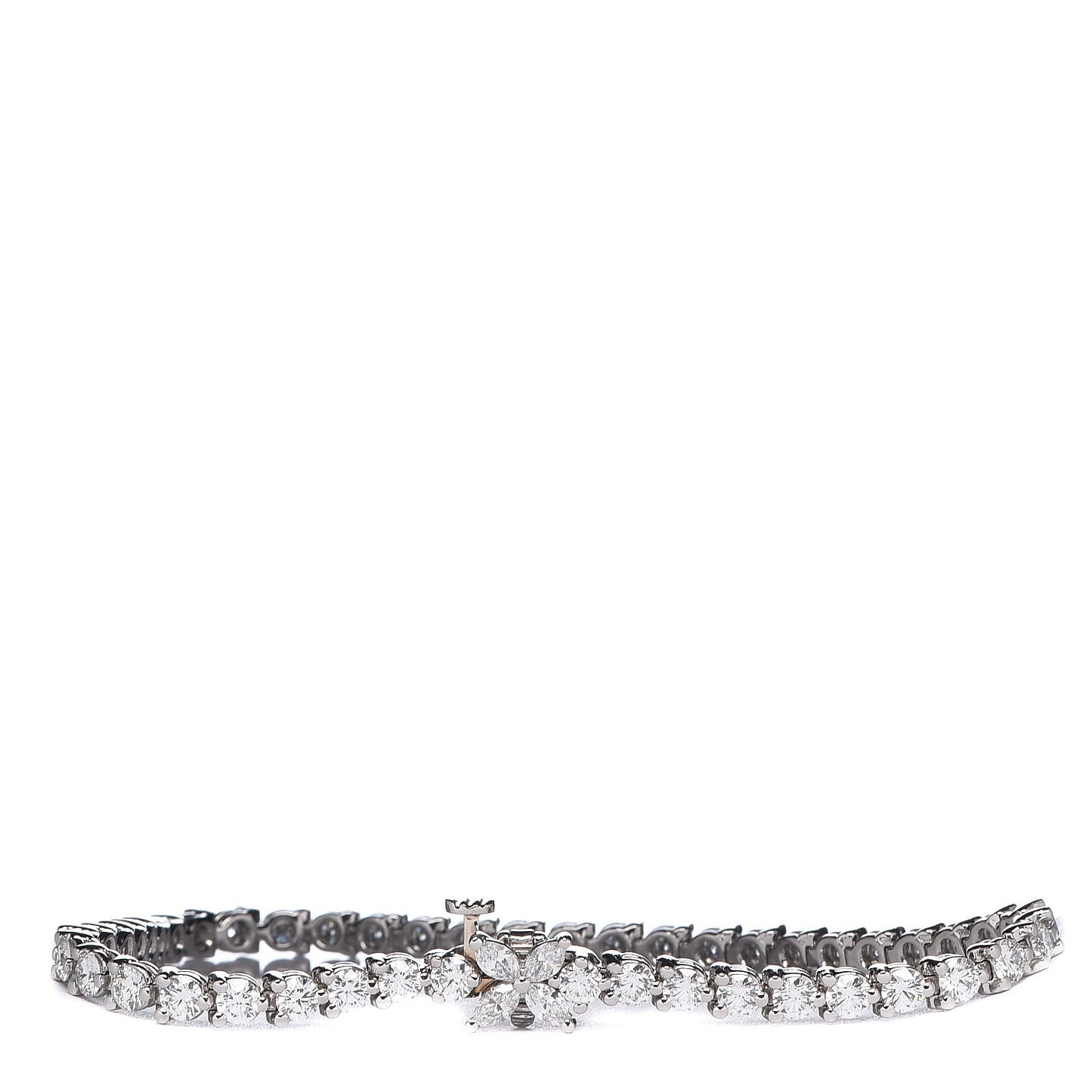 Platinum Diamond 4.49ctw Victoria Tennis Bracelet