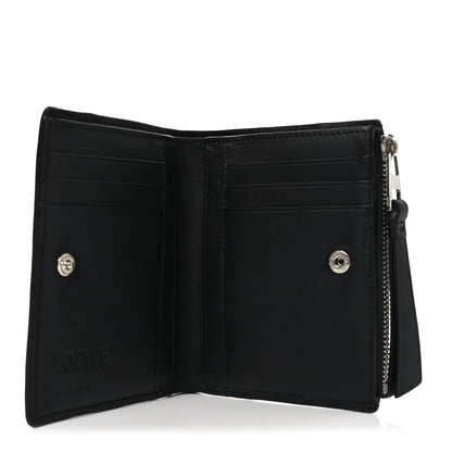 Loewe Calfskin Puzzle Zip Slim Compact Bi-Fold Wallet Black 5 of 6