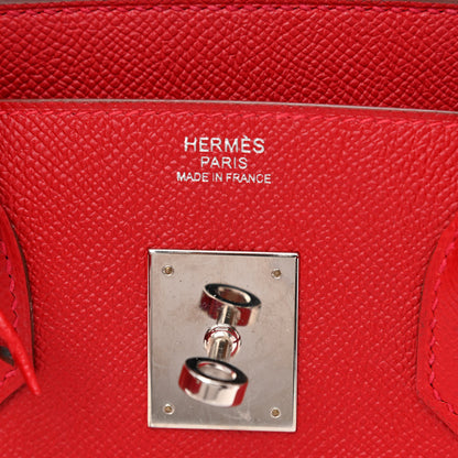 Hermes Epsom Birkin 30 Rouge Casaque 6 of 12