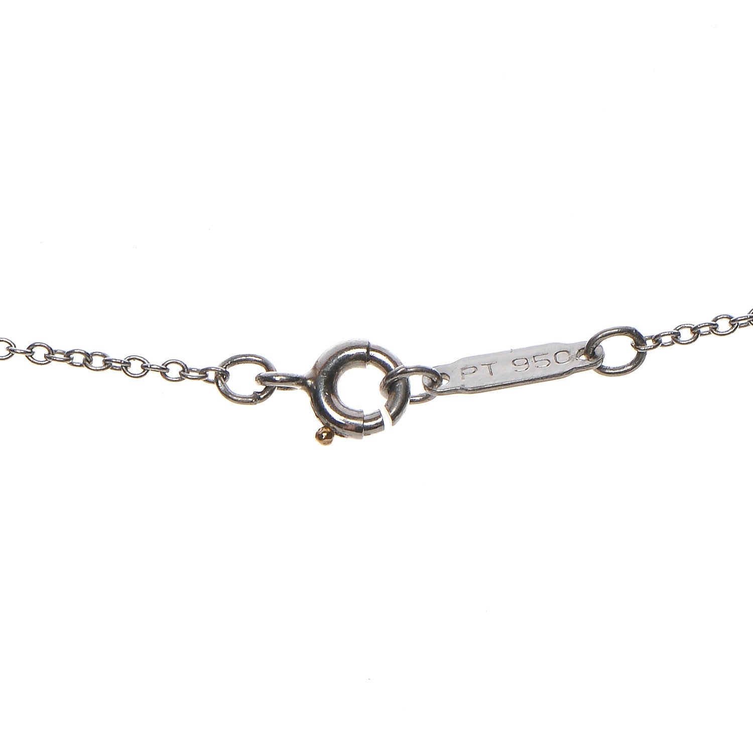 Tiffany Platinum Diamond Small Heart Pendant Necklace 8 of 9