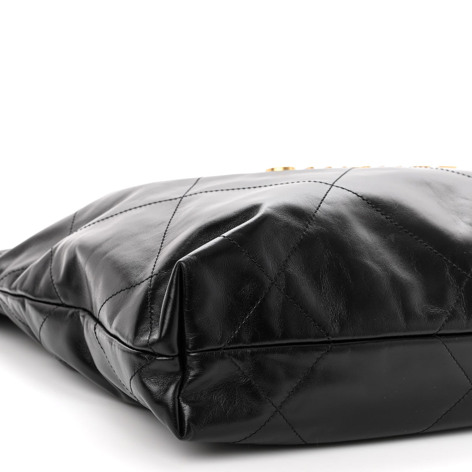 Chanel Shiny Calfskin Quilted Small Chanel 22 Black 10 of 11