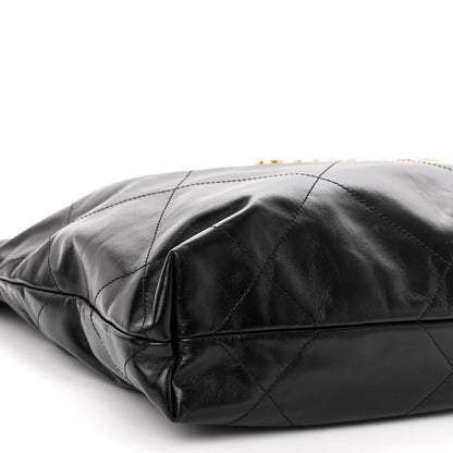 Chanel Shiny Calfskin Quilted Small Chanel 22 Black 10 of 11
