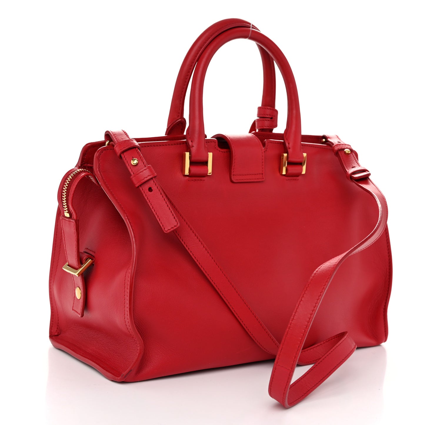 Calfskin Small Classic Y Cabas Red