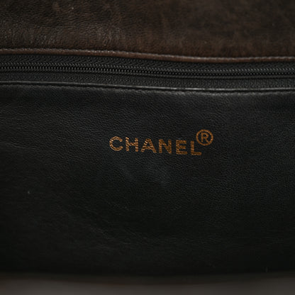 Chanel Patent Quilted Grand Shopping Tote GST Black 6 of 22