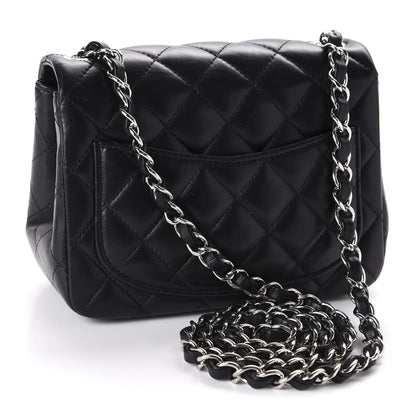 Chanel Lambskin Quilted Mini Square Flap Black 3 of 11