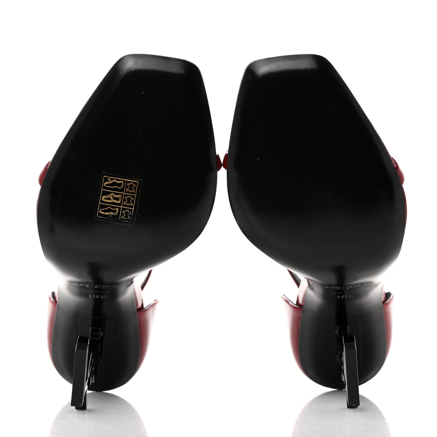 Patent Opyum 110 Sandals 38.5 Hot Red