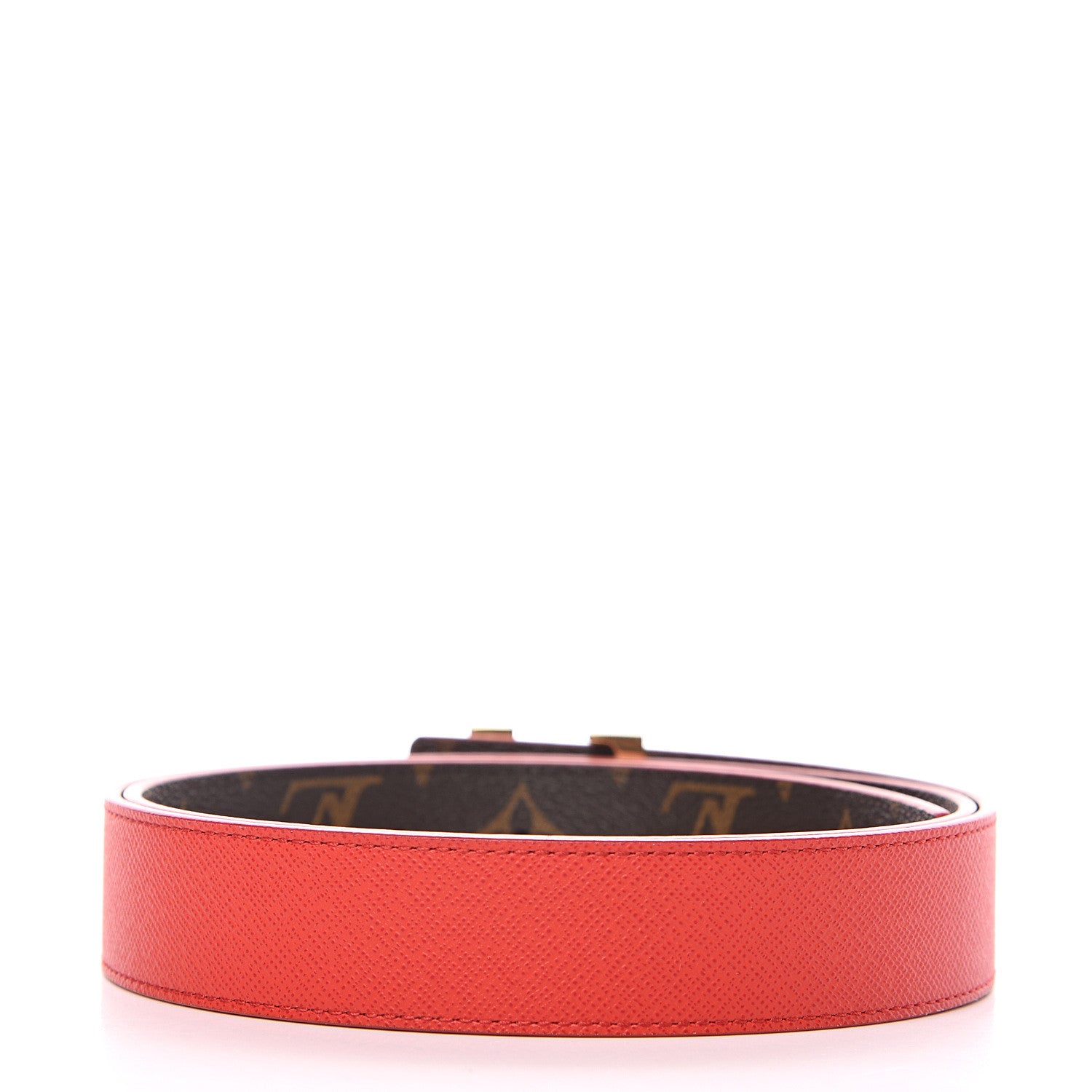 Louis Vuitton Monogram 30mm LV Initiales Reversible Belt 90 36 Coquelicot 2 of 6