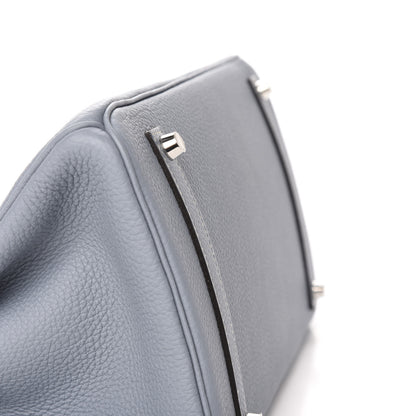Hermes Togo Birkin 35 Bleu Lin 7 of 33
