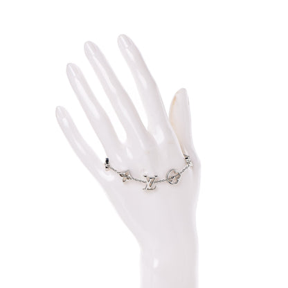 Louis Vuitton 18K White Gold Monogram Bracelet 2 of 4