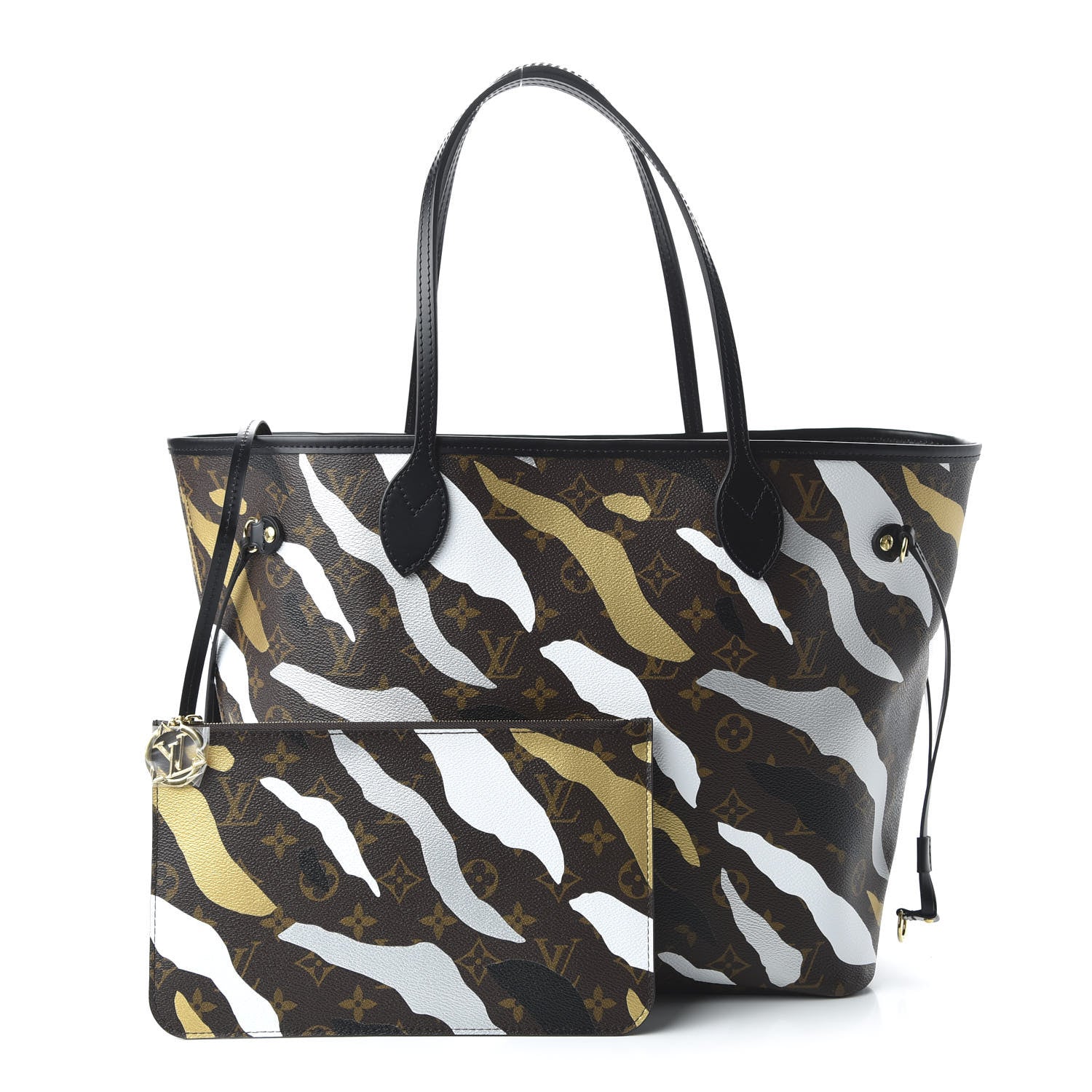 Louis Vuitton X LOL Monogram Neverfull MM Gold Silver 1 of 10