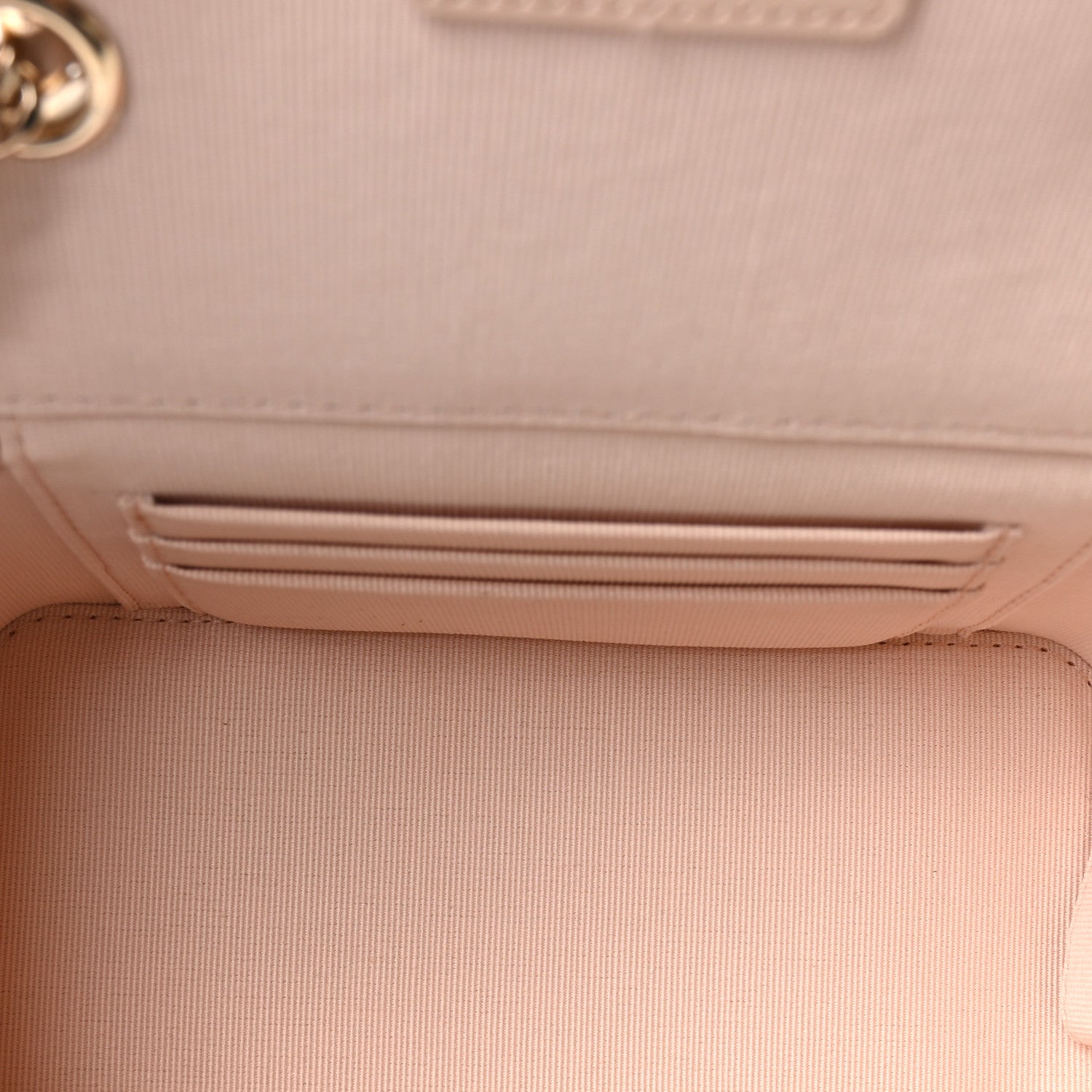 Chanel Caviar Quilted Small Vanity Case With Chain Light Beige 5 of 10