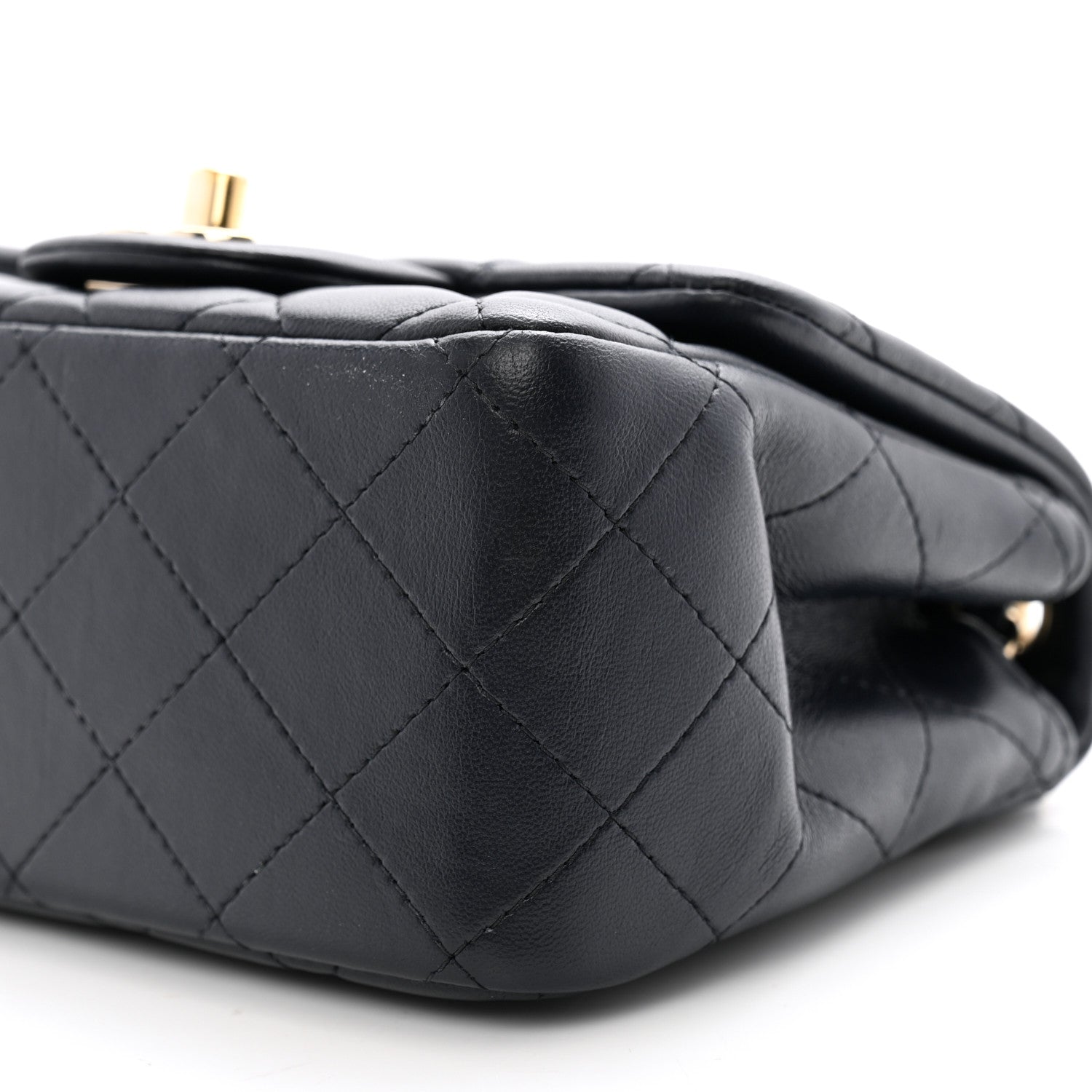 Chanel Lambskin Quilted Mini Square Flap Navy 10 of 10