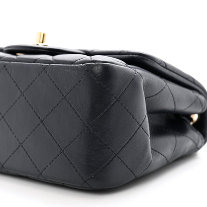 Chanel Lambskin Quilted Mini Square Flap Navy 10 of 10