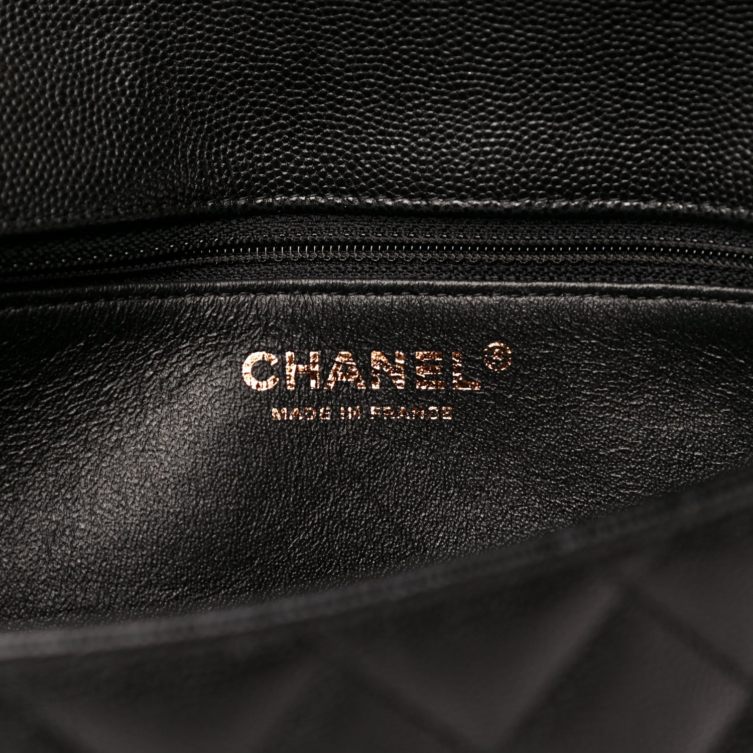 Chanel Caviar Quilted Flap Clutch Black 6 of 13
