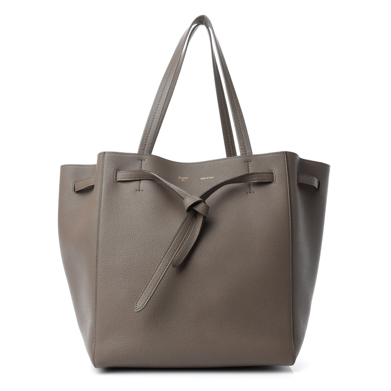 Celine Soft Grained Calfskin Small Belt Cabas Phantom Taupe 1 of 12