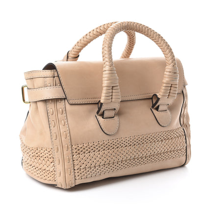 Gucci Calfskin Handmade Medium Top Handle Bag Taupe 3 of 14