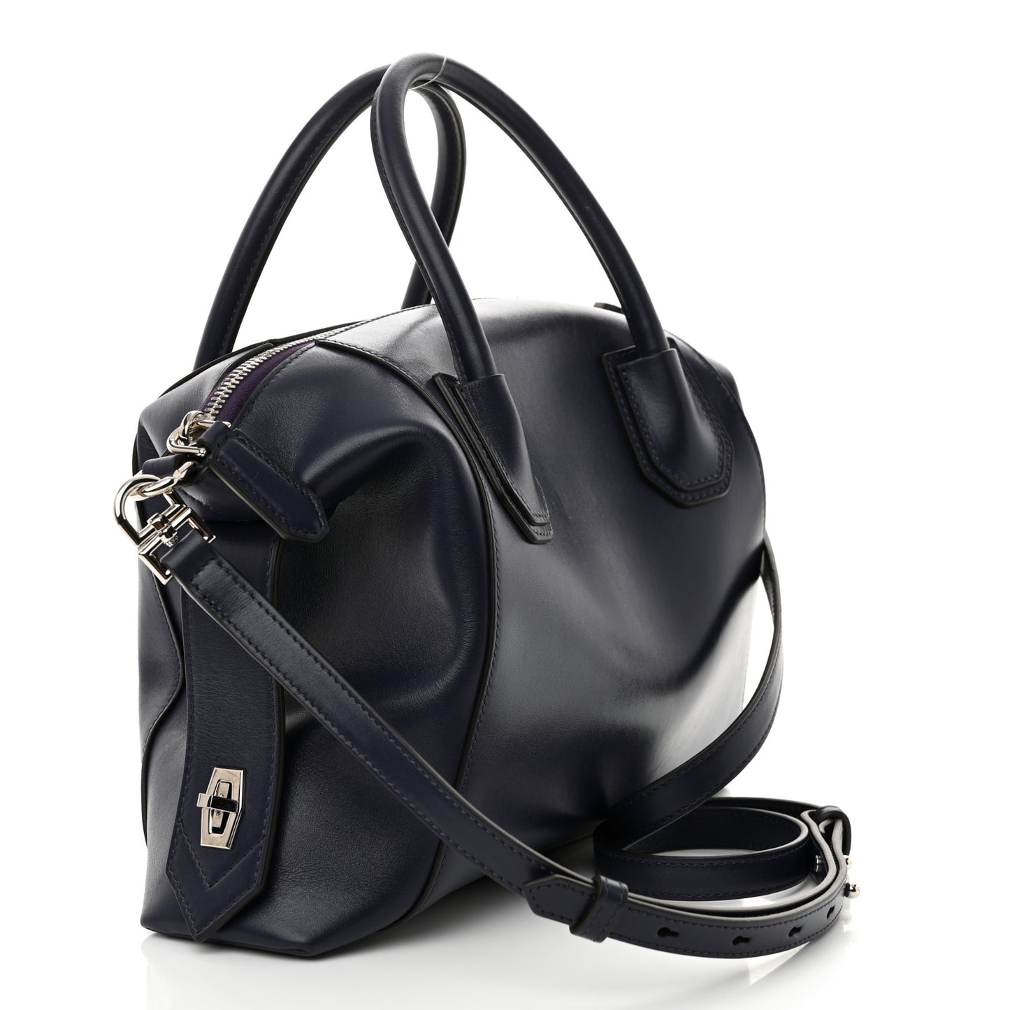 Smooth Calfskin Small Soft Antigona Aubergine