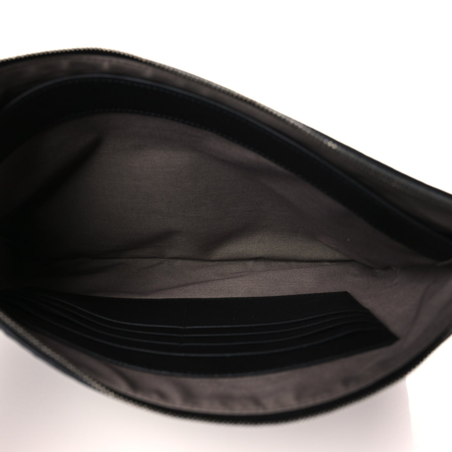 Nappa Intrecciato Medium Zip Pouch Black