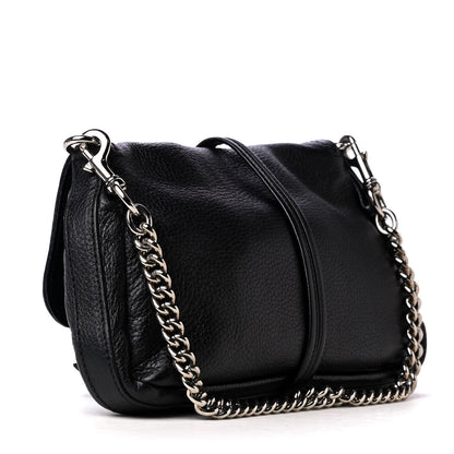 Gucci Calfskin Bamboo Croisette Evening Bag Black 2 of 4