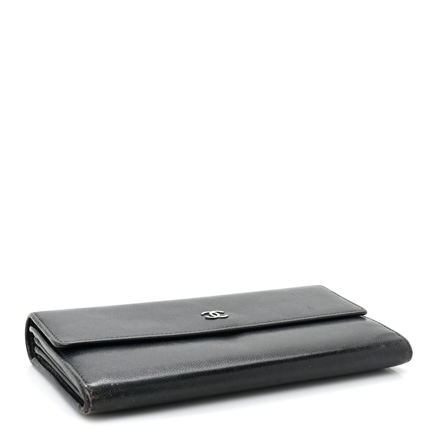 Caviar Sevruga Long Flap Wallet Navy