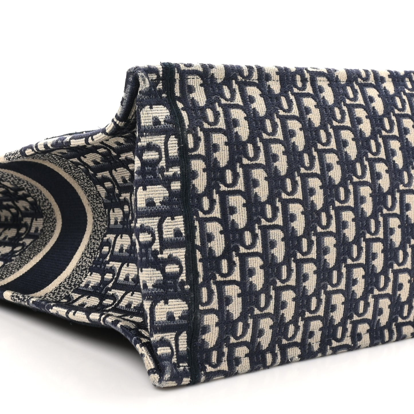 Oblique Large Book Tote Blue Multicolor