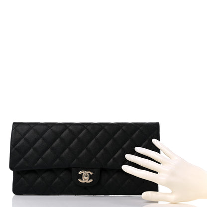 Chanel Caviar Quilted Flap Clutch Black 2 of 11